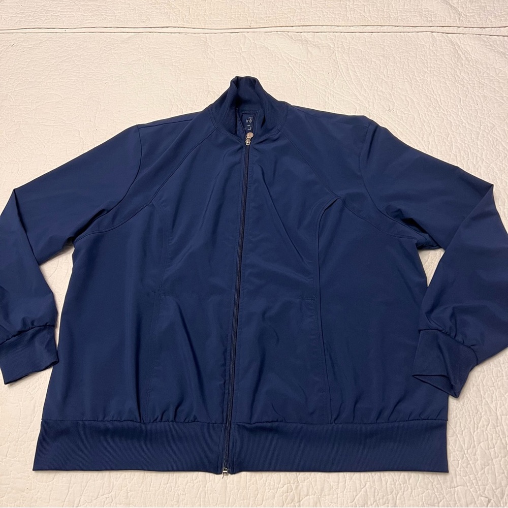 Infinity Jacket Mens Blue Lightweight Zip Stretch with pockets classic size 4XL